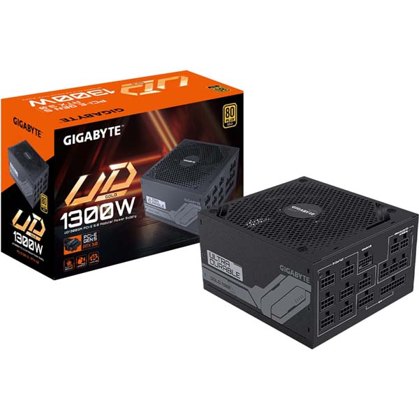 Part # UD1300GM Gigabyte  1300W PG5 80 Plus Gold Fully Modular Power Supply Ultra Durable