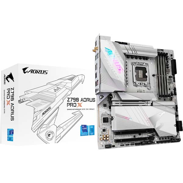 Part # Z790 AORUS PRO X GIGABYTE AORUS Z790 PRO X DDR5 WIFI-7 ATX Motherboard – White