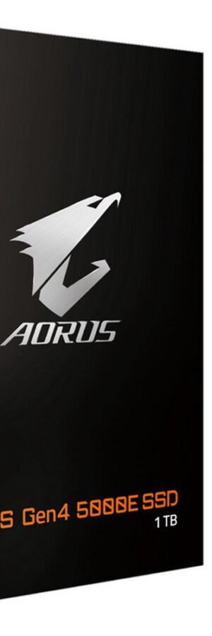 Part # AG450E1TB-G Gigabyte AORUS Gen4 5000E PCIe 4.0 NVMe M.2 SSD - 1TB, Read Speed : up to 5,000