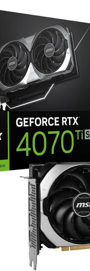 MSI GeForce RTX 4070Ti Super Ventus 2X Black OC Edition 16GB GDDR6X DLSS 3 Graphics Card