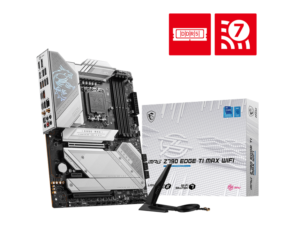 MSI MPG Z790 EDGE Ti MAX WIFI ATX DDR5 Motherboard - White - Image 2