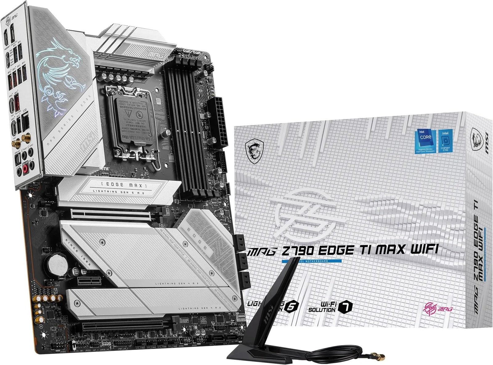 MSI MPG Z790 EDGE Ti MAX WIFI ATX DDR5 Motherboard - White - Image 4