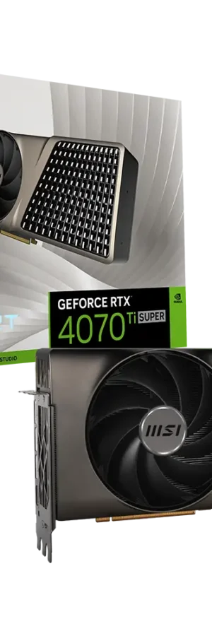MSI NVIDIA GEFORCE 4070Ti SUPER EXPERT 16GB GDDR6X DLSS 3 Graphics Card - Grey