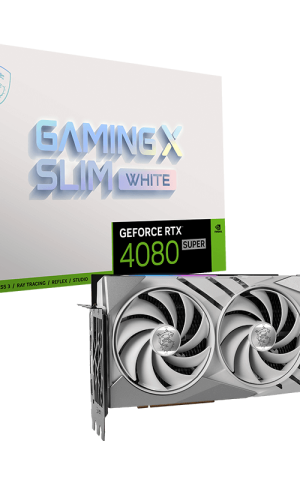 MSI NVIDIA GEFORCE 4080 SUPER GAMING X SLIM 16GB GDDR6X Graphics Card - White