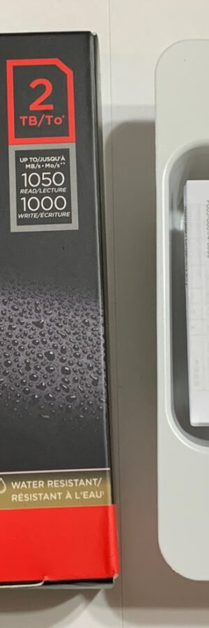 SanDisk 2TB Extreme Portable SSD V2, 1050MB/s