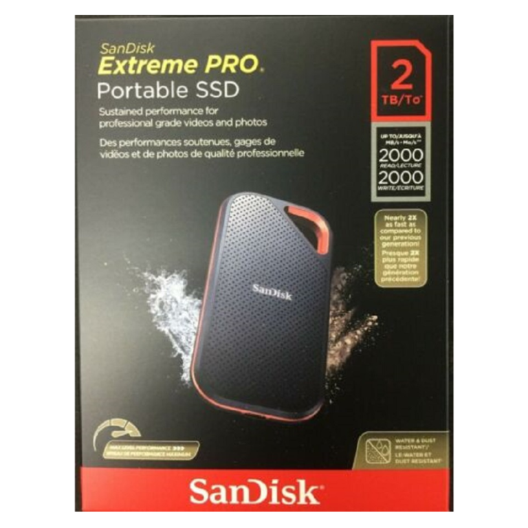 SanDisk 2TB Extreme Portable SSD V2, 1050MB/s - Image 2