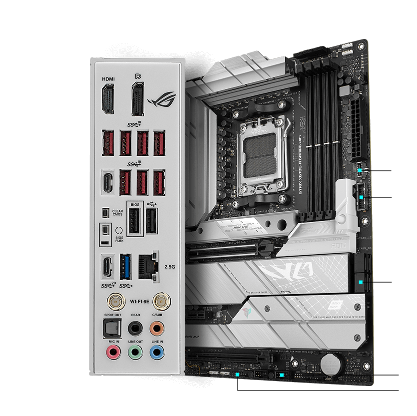 ASUS ROG Strix X670E-A Gaming Wi-Fi And Bluetooth AMD Ryzen Motherboard - Image 4