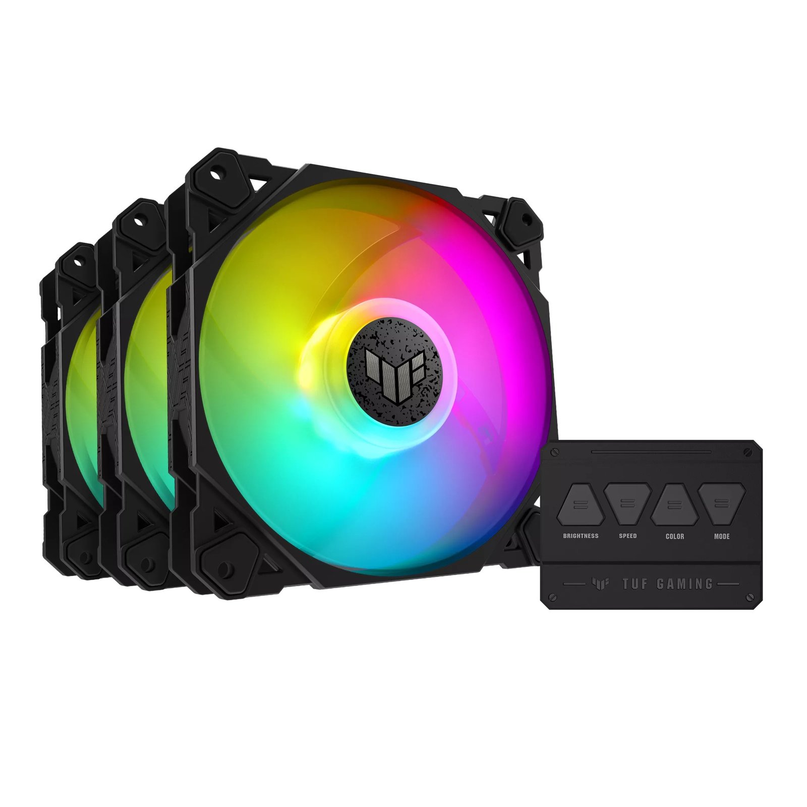 ASUS TF120 TUF Gaming ARGB Case Fan – 3-Pack Black - Image 2
